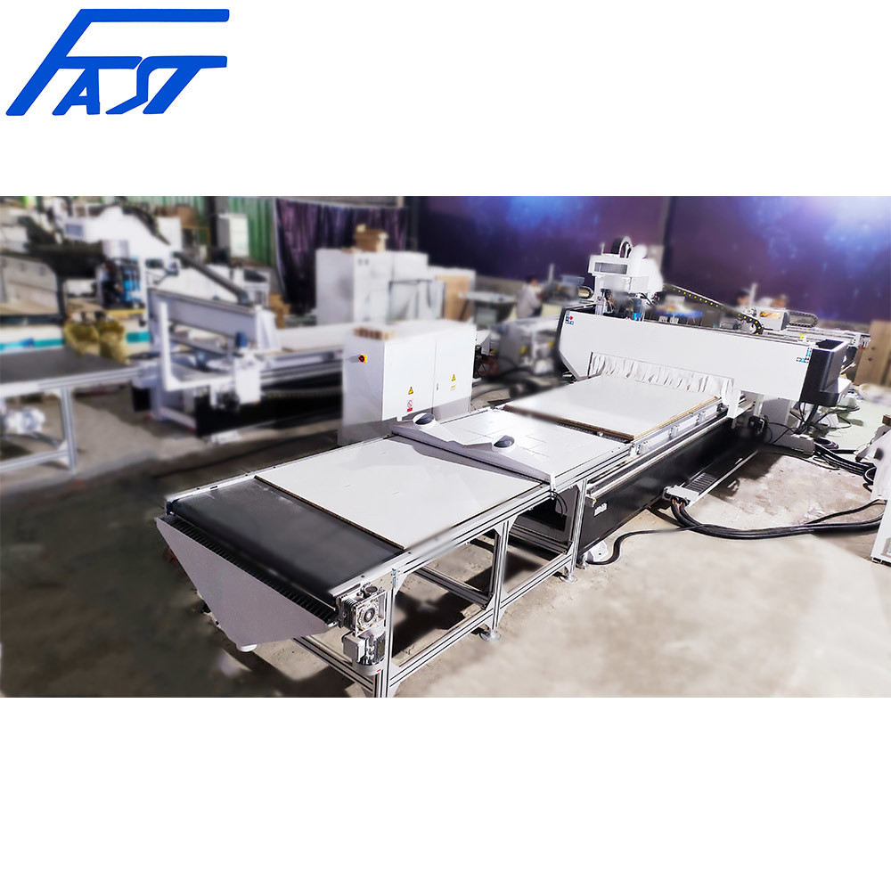 E4-2138D ATC Nesting CNC Auto Loading And Unloading Nesting CNC Router ...