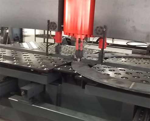 Jinan FAST Customized Ganty Type CNC Steel Plate Hole Punching Marking Machine CJ4018 With Big Table Size